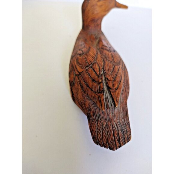 Vintage Hand Carved Wooden American Black Duck -1989 - Picture 6 of 11